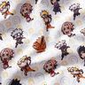 Bomullspoplin Chibi Naruto Licenstyg – vit,  thumbnail number 2