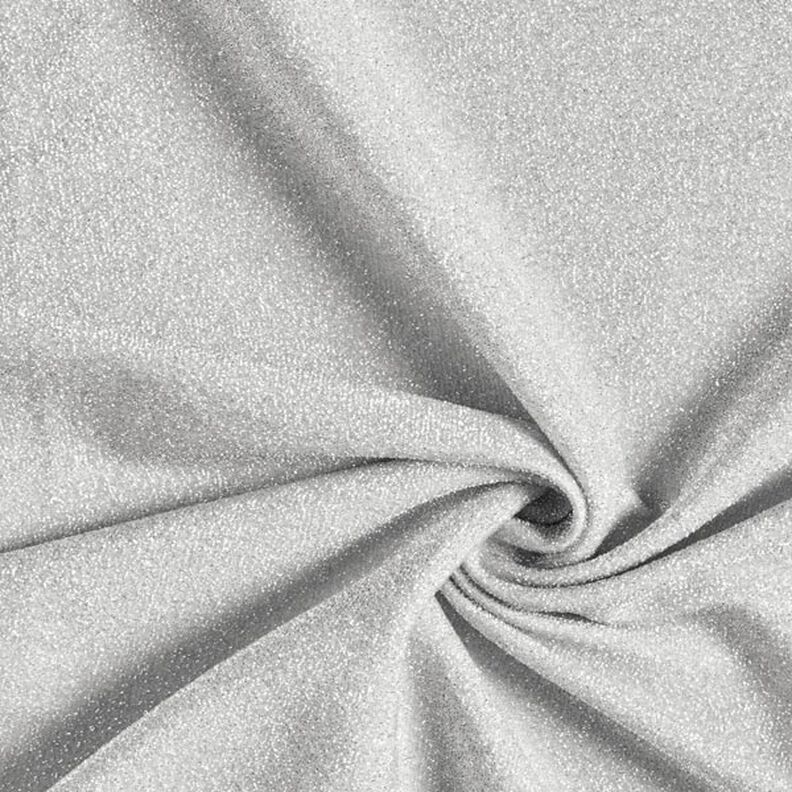 Jerseytyg silver metallicglitter Glamour – silver metallic,  image number 1