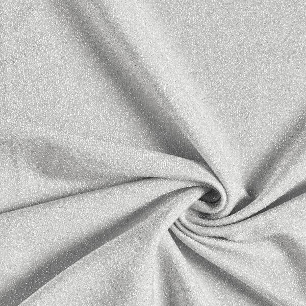 Jerseytyg silver metallicglitter Glamour  – silver metallic,  image number 1
