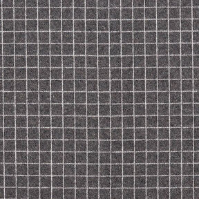 Stickad jacquard uppruggad rutnät – mörkgrå, 
