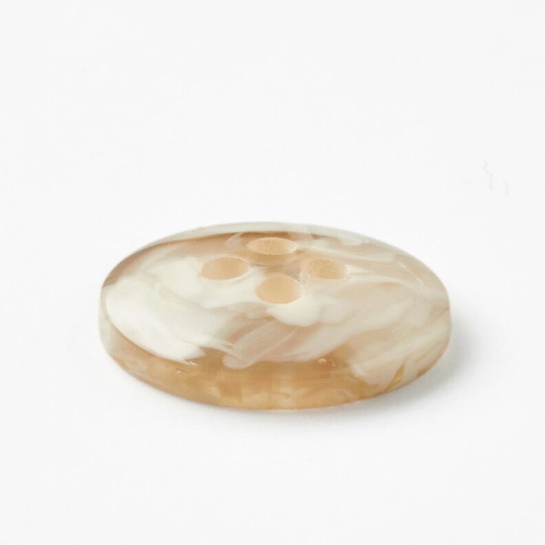 4-hålsknapp marmorerad [Ø 15 mm] – kräm/beige,  image number 3
