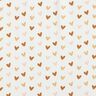 Bomullsjersey glitterhjärtan – elfenbensvit,  thumbnail number 1