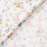 bomullspoplin fina blommor – vit/fläder,  thumbnail number 4