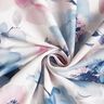Dekorationstyg Halvpanama stora akvarellblommor – vit/pastellviolett,  thumbnail number 3