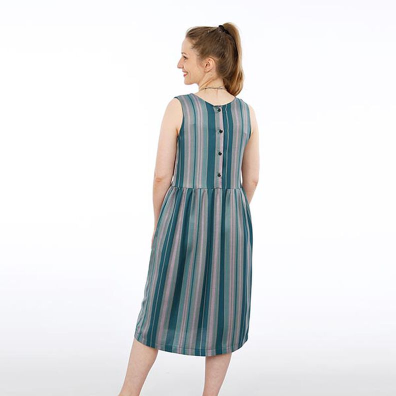 FRAU ADELE - axelbandsklänning med knappslå i ryggen, Studio Schnittreif | XXS - XXL,  image number 6