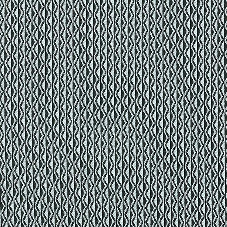 Romanitersey sicksack-mönster – ljusblått/svart,  image number 1