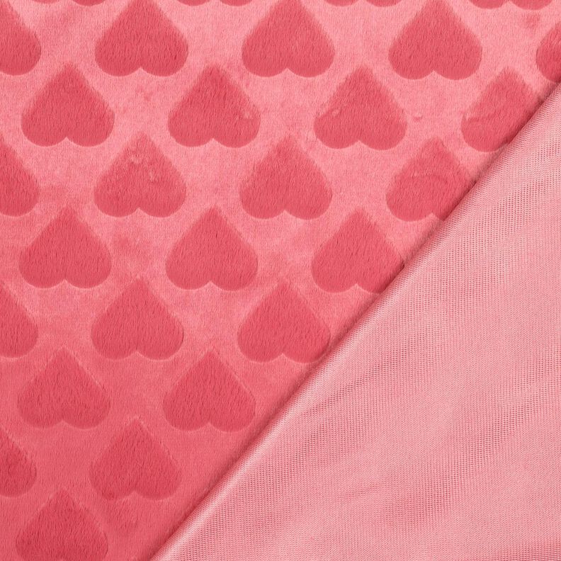 Fuskpäls hjärtan | Poppy Fabrics – bleklila, image number 4