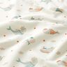 Bomullsjersey maritima valar Digitaltryck – yllevit,  thumbnail number 2