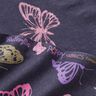 Bomullsjersey glittrande fjärilar – svartblå,  thumbnail number 4