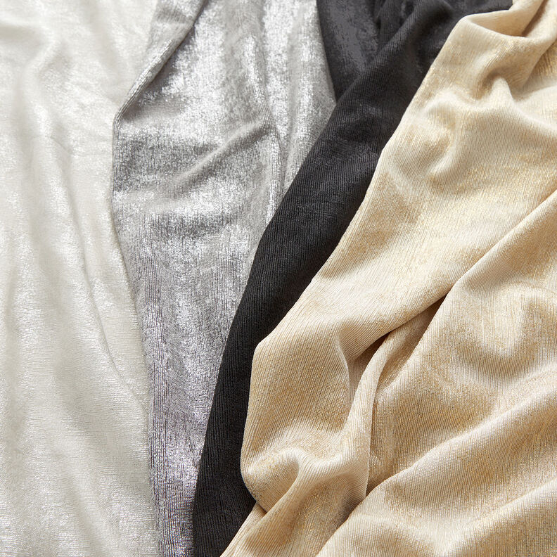 jersey glitterfolie – grått/gammalt silver, image number 4