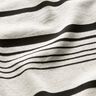 Stickad jacquard oregelbundna ränder – yllevit/svart,  thumbnail number 3
