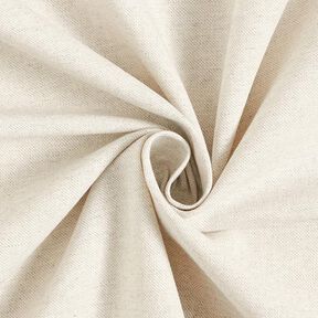 Dekorationstyg halvpanama chambray återvunnet – dimgrå/natur, 
