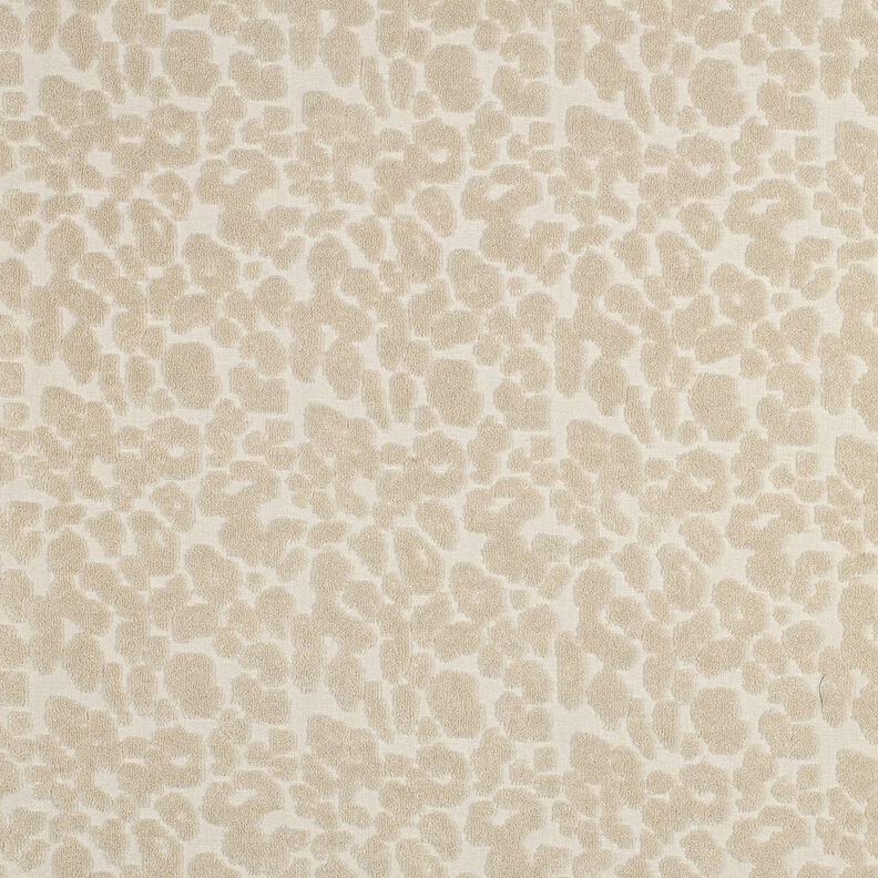 Frottétyg Stretch Leopardmönster – sand, image number 1