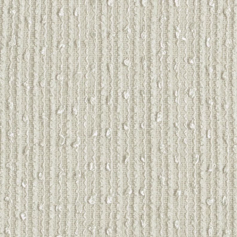 Effekttyg bouclé ränder och paljetter – mandel,  image number 4