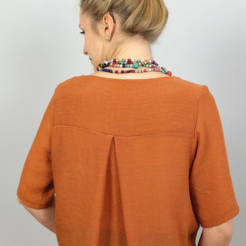FRAU YOKO - kort tunika med motveck i ryggen, Studio Schnittreif | XS - XXL,  image number 3