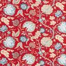 Dekorationstyg Canvas Orientaliskt blommönster – kaminrött,  thumbnail number 1