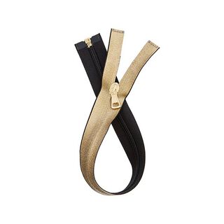 Dragkedja, behandlad metallic - guld, 