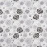 Dekorationstyg Canvas Blommor – grått/vit,  thumbnail number 1