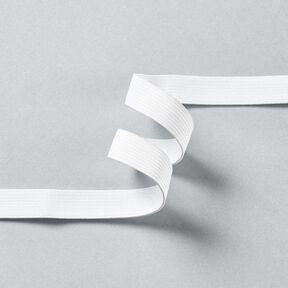 Mjukt gummiband [3 m | 15 mm] – vit, 