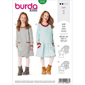 Klänning, Burda 9286 | 104-146, 