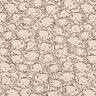 Bomullsblandning Jersey elefanter – natur,  thumbnail number 1