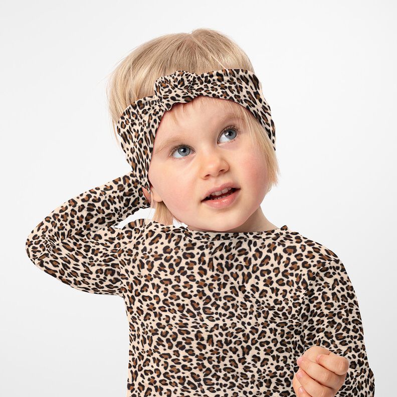 Plyschtyg leopardm&ouml;nster &ndash; beige/brun,  image number 5