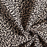 Möbeltyg Jacquard Abstrakt leopardmönster stort – svart/sand,  thumbnail number 3