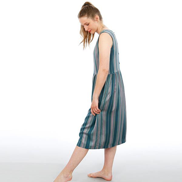 FRAU ADELE - axelbandsklänning med knappslå i ryggen, Studio Schnittreif  | XXS -  XXL,  image number 5
