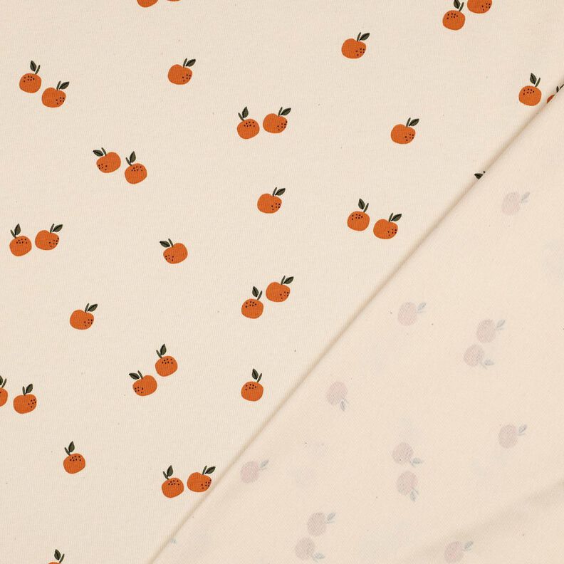 GOTS Bomullsjersey apelsiner | Poppy Fabrics – ljusbeige/karamell,  image number 4