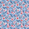 Baddräktstyg Blommor och palmblad – vit/indigo,  thumbnail number 1