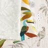 Dekorationstyg Halvpanama Blommig paisley – natur/vit,  thumbnail number 5