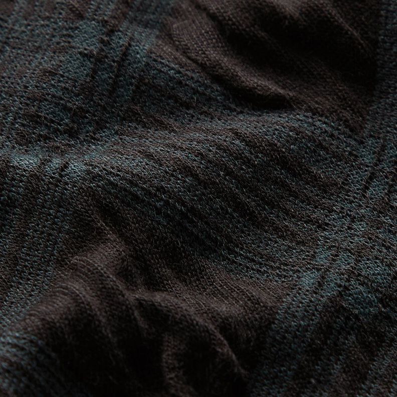 Stickad jacquard argyle-mönster – svart/grangrön, image number 3