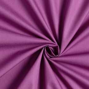 Bomullspoplin Enfärgat – aubergine, 