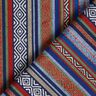Dekorationstyg Jacquard abstrakta ränder – marinblått/kaminrött,  thumbnail number 4