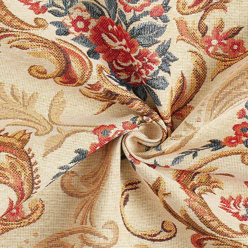 Dekorationstyg Gobeläng elegans – ljusbeige,  image number 3