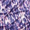 Viskosjersey Penselstreck – vit/blålila,  thumbnail number 2