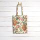 dekorationstyg Canvas orientaliska blomsterornament 280 cm – natur/grön,  thumbnail number 6