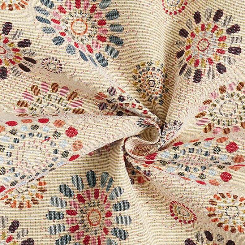 Dekorationstyg Gobeläng mandalor – ljusbeige/rosa,  image number 3