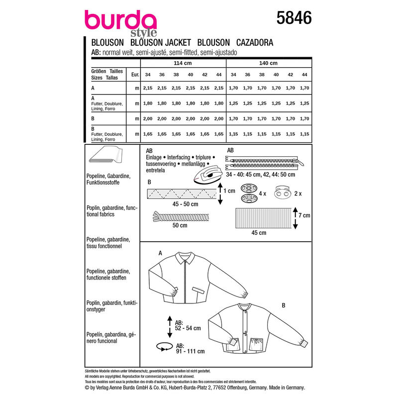 Blus | Burda 5846 | 34-44,  image number 9