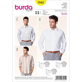 Herrskjorta, Burda 7045, 