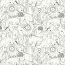 Bomullsjersey Djungeldjursvimmel – yllevit,  thumbnail number 1