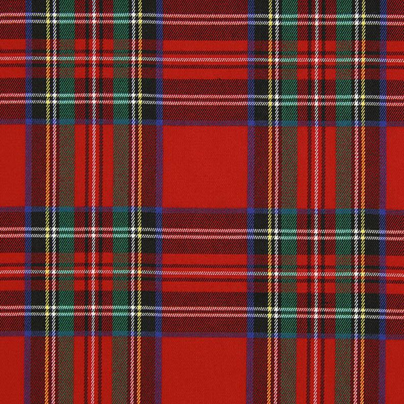 Skotskrutig Tartan Stora rutor – rött,  image number 1