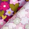Bomullsjersey Färgglada blommor | Poppy Fabrics – druva,  thumbnail number 4