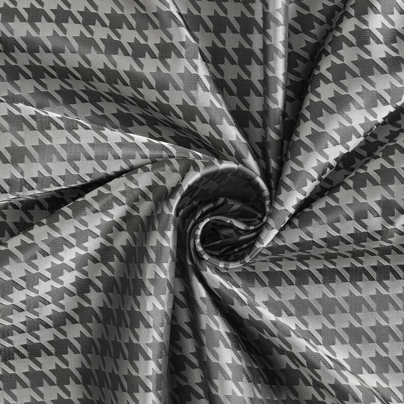 Fodertyg Jacquard hundtandsmönster – ljusgrått/mörkgrå,  image number 3
