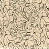 stretch velour blomsterskisser – sand/svart,  thumbnail number 1