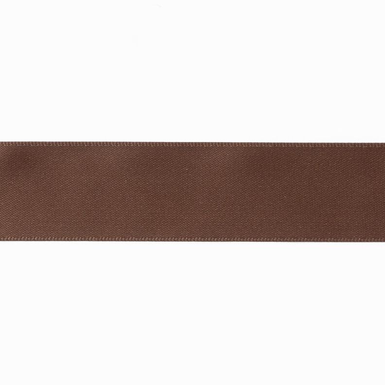 Satinband [25 mm] – mörkbrun,  image number 1