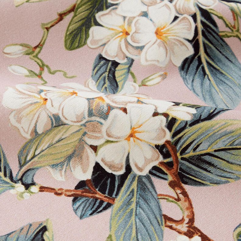 Dekorationstyg Canvas blommande träd – ljus gammelrosa,  image number 2
