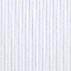 Ribbad jersey enkelt stickmönster – vit, 
