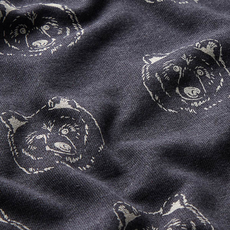 Sweatshirt Ruggad björn – nattblå/ljusgrått,  image number 2