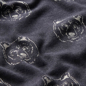Sweatshirt Ruggad björn – nattblå/ljusgrått, 
